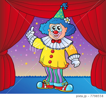 Clown on circus stage 2 Clown on circus stage 2 7798558
