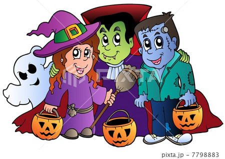 Halloween trick or treat characters 7798883