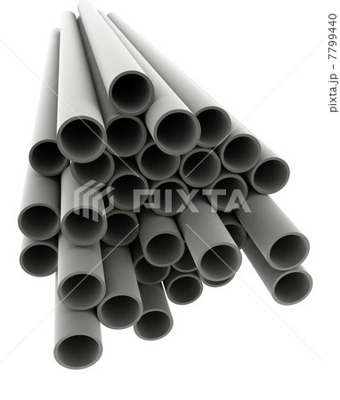 Metal tube on white background Metal tube on white background 7799440