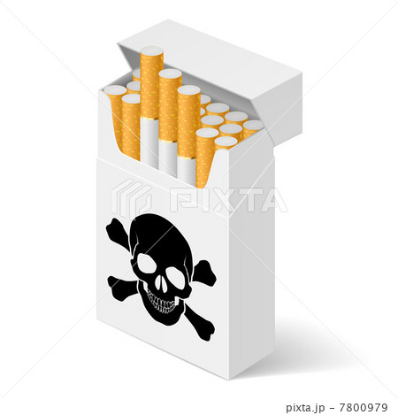 White Pack of cigarettes  7800979