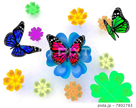 Butterfly and flowers 7802783