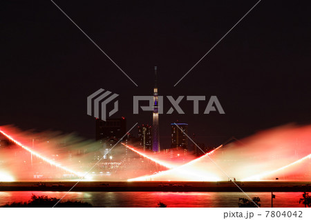 足立の仕掛け花火と東京スカイツリー 足立の仕掛け花火と東京スカイツリー 7804042