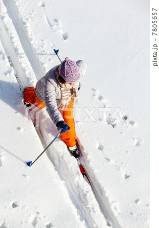 Skiing female Skiing female 7805657