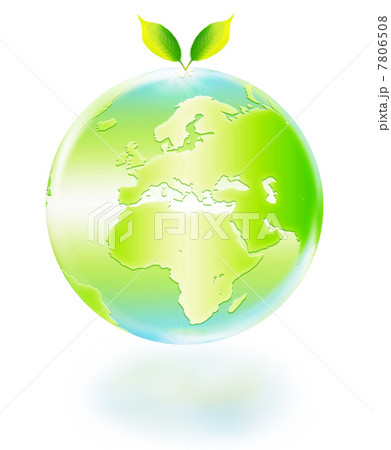 地球エコイメージ　双葉と地球　ヨーロッパ 7806508