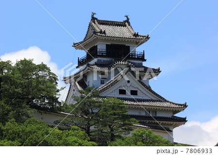 真夏の高知城　天守閣 7806933