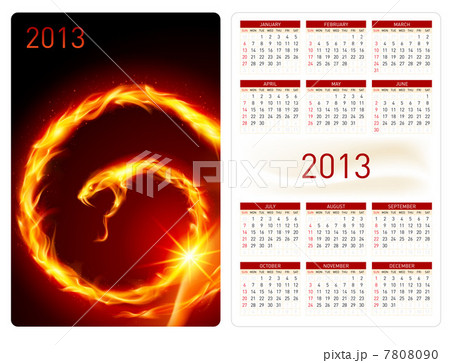 Calendar twenty thirteen. Fire Snake 7808090