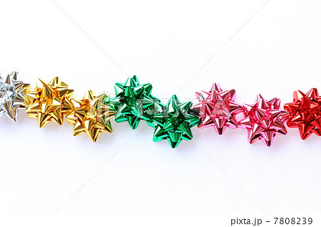 5色横に並んだリボン シルバー ゴールド 緑 ピンク 赤 5色横に並んだリボン シルバー ゴールド 緑 ピンク 赤 7808239