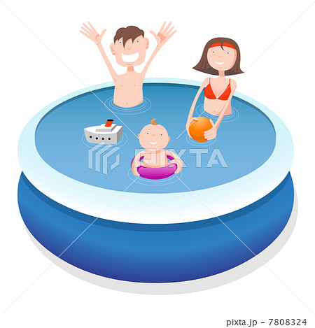 Family in pool 7808324