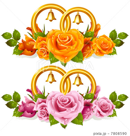 Wedding rings and bunch of roses Wedding rings and bunch of roses 7808590