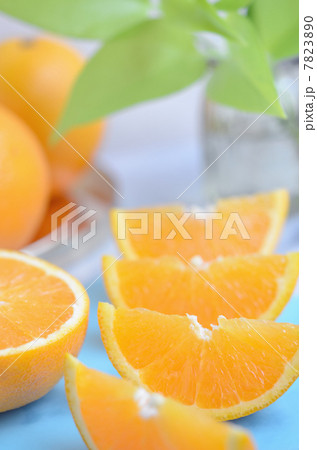 スマイルカットのオレンジの写真素材 730