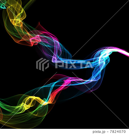 abstract ribbon waves 7824070