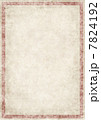 枠のある古紙テクスチャ 7824192