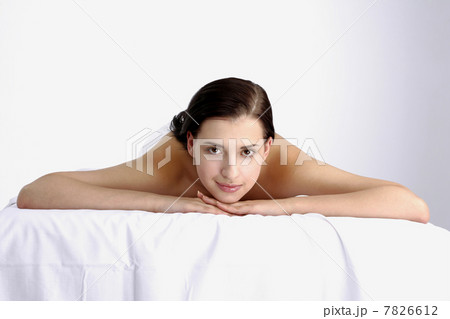 Young woman lying on front Young woman lying on front 7826612