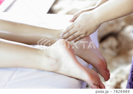 Woman receiving body care Woman receiving body care 7826989