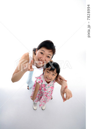 Mid Adult woman and little girl Mid Adult woman and little girl 7828994