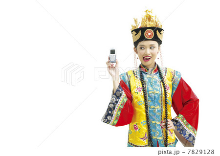 Portrait of young woman with costume 7829128