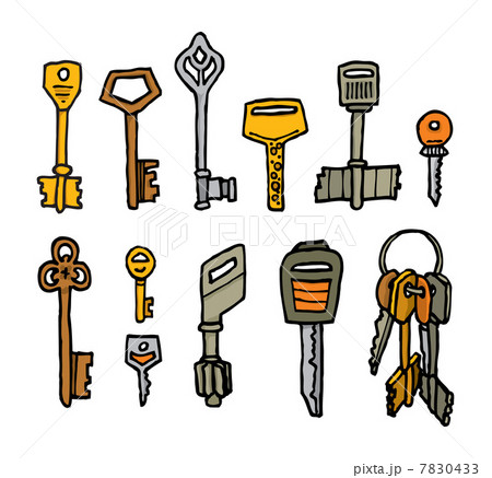 Cartoon key set 7830433
