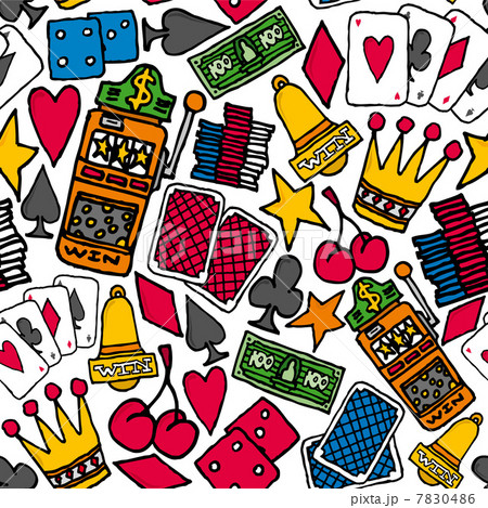 Gambling Seamless pattern / Casino background Gambling Seamless pattern / Casino background 7830486