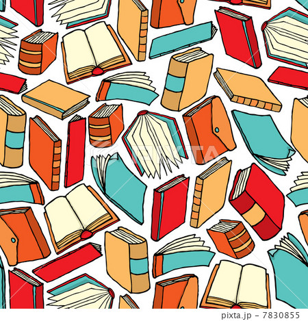 Seamless book pattern / Background wallpaper 7830855