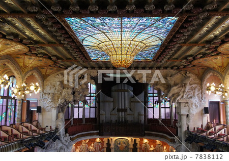 カタルーニャ音楽堂、カタルーニャ、スペイン、バルセロナ 7838112