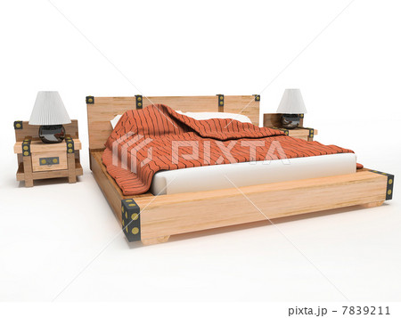 Bed on a white background 7839211