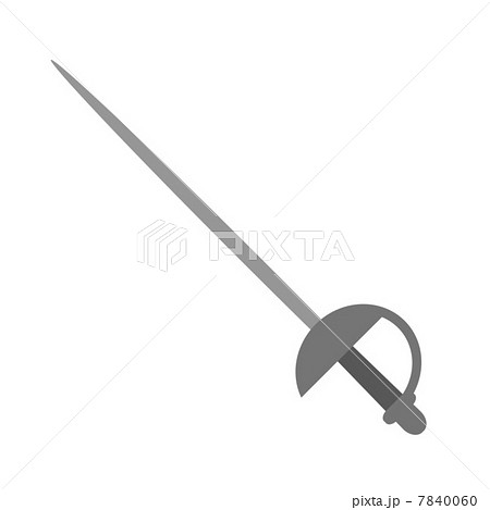 フェンシングの剣のイラスト素材