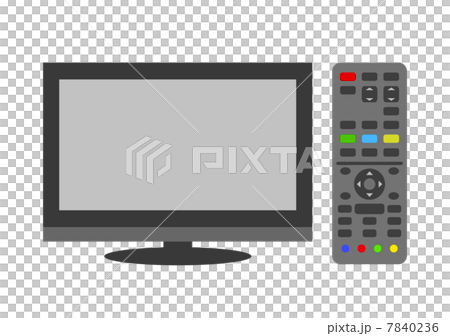 TV and remote control 7840236