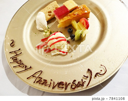 デザートプレートの写真素材