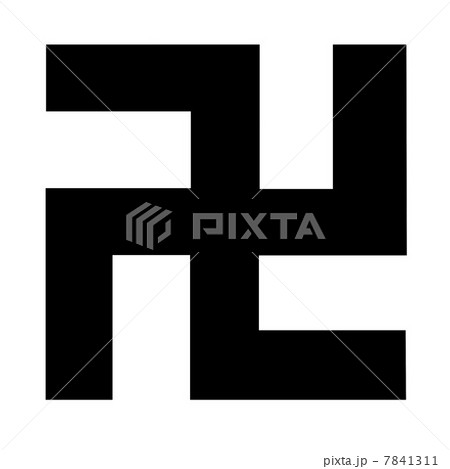 家紋 五つ割り万字 家紋 五つ割り万字 7841311