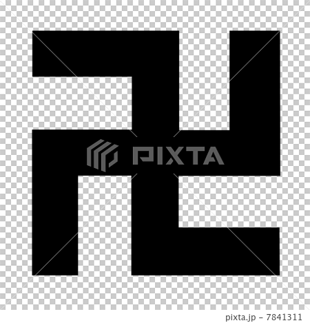 家紋 五つ割り万字 家紋 五つ割り万字 7841311