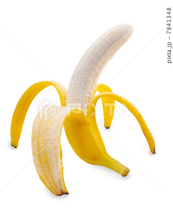open banana isolated on white background open banana isolated on white background 7841348