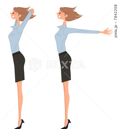 風を受ける女性 風を受ける女性 7842208