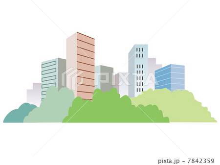 ビルが立ち並ぶオフィス街 ビルが立ち並ぶオフィス街 7842359