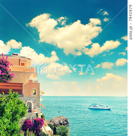 beautiful mediterranean beach landscape, Provence, french rivier 7842879