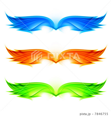 Abstract wings set  7846755