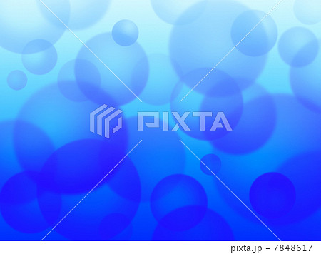 バブル　イラストブルー 7848617