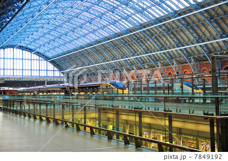 ロンドンのユーロスター発着駅 セント パンクラス駅の写真素材