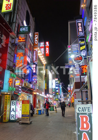 韓国 ソウル 明洞の写真素材 韓国 ソウル 明洞の写真素材