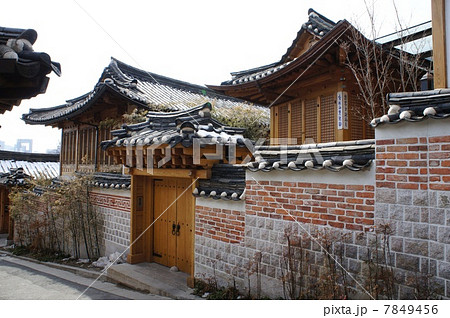 韓国 ソウル 北村韓屋村 韓国 ソウル 北村韓屋村 7849456