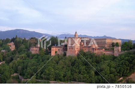 アルハンブラ宮殿の全景 7850516
