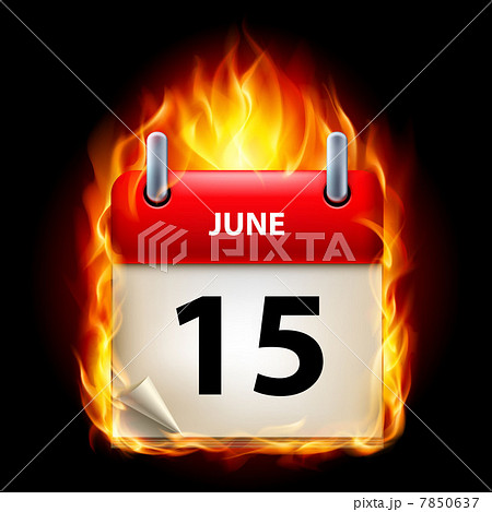 Burning calendar 7850637