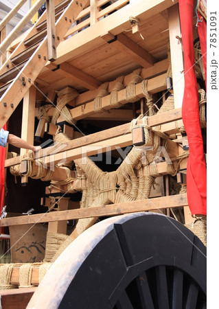 菊水鉾、鉾建て中 7851091