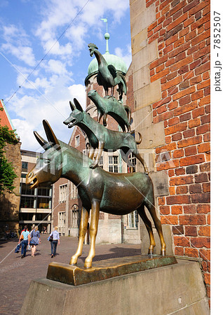 ドイツ 世界遺産 ブレーメンの音楽隊像の写真素材 [7852507] - PIXTA