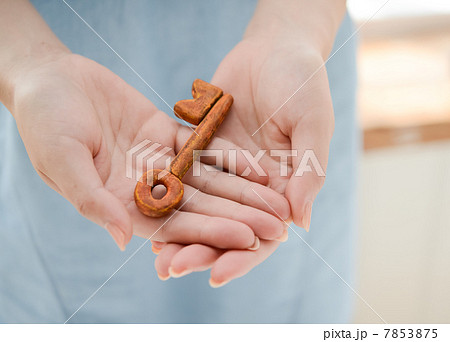 鍵を持つ女性 鍵を持つ女性 7853875