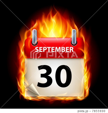 Burning calendar 7855930