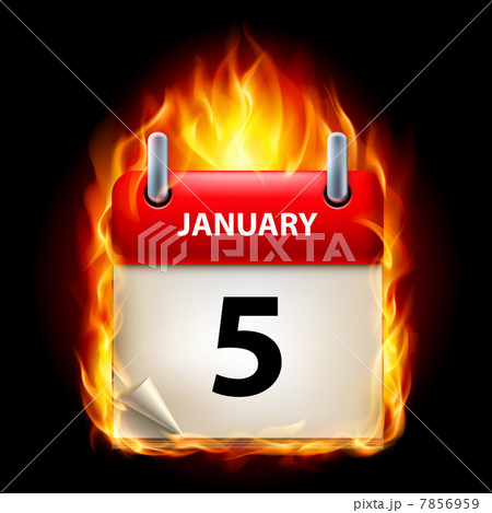 Burning calendar 7856959