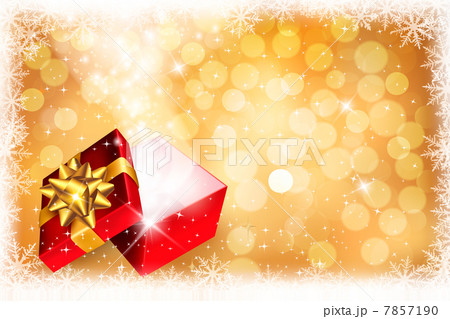 Christmas background with open gift box. Vector. 7857190