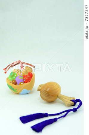 打ち出の小づちと宝船 打ち出の小づちと宝船 7857247