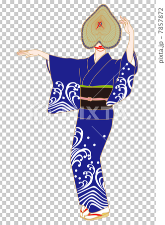 A woman dancing in Okasaka 7857872
