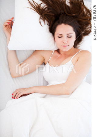 woman asleep in bed woman asleep in bed 7859276